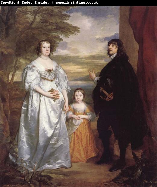 Anthony Van Dyck James Seventh Earl of Derby,His Lady and Child